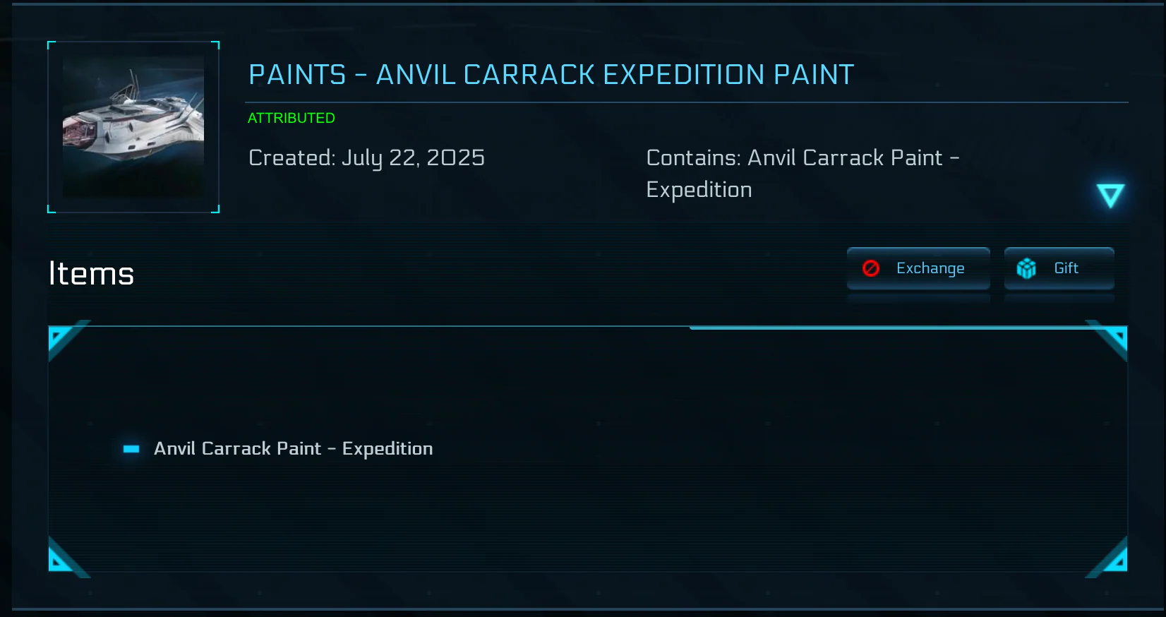Carrack - Expedition Paint (ULTRA RARE) - Image 2