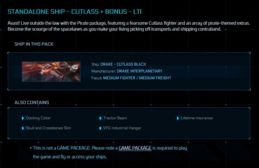 Pirate Pack - LTI (Cutlass Black + Bonus - LTI) - Image 2